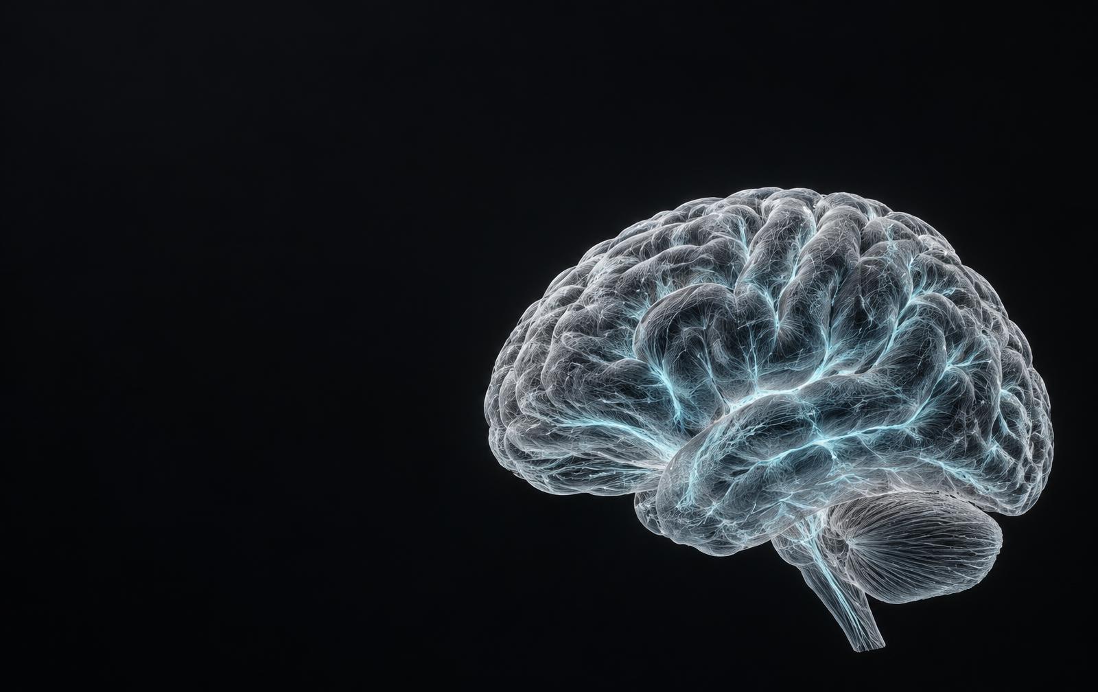 An intricate visualization of the brain’s neural connections